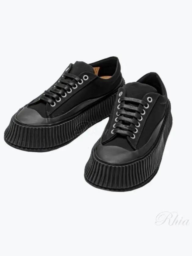 Platform Low Top Sneakers Black - JIL SANDER - BALAAN 2