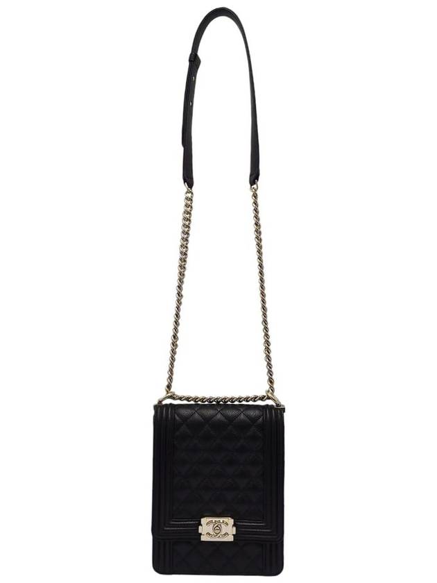 Women s AS0130 Caviar Boy Flap Gold Chain Shoulder and Crossbag - CHANEL - BALAAN 5