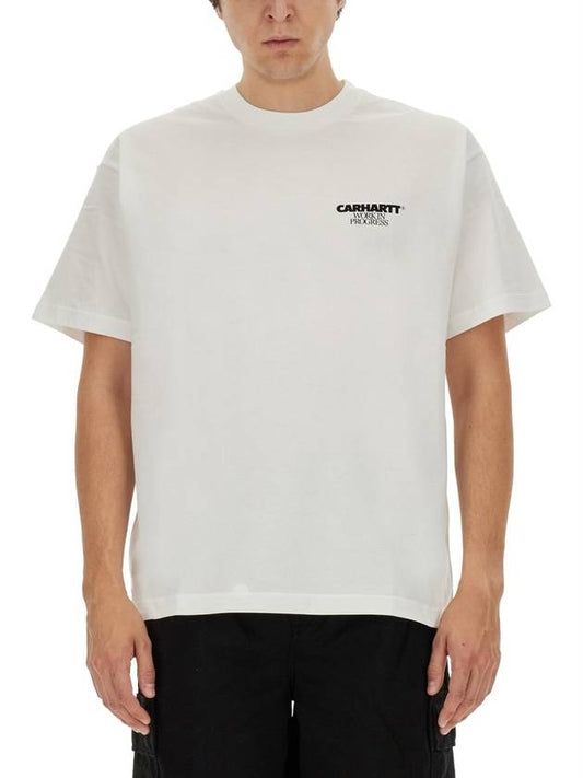 Men s Short Sleeve T Shirt WITH LOGO - CARHARTT WIP - BALAAN 1