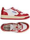 Women's Medalist Bi-Color Low-Top Sneakers Red - AUTRY - BALAAN 2