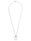 Identity Plate Necklace Silver - ALEXANDER MCQUEEN - BALAAN 2