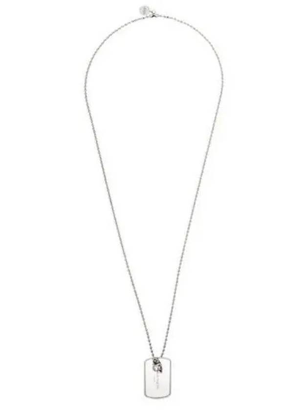 Identity Plate Necklace Silver - ALEXANDER MCQUEEN - BALAAN 2