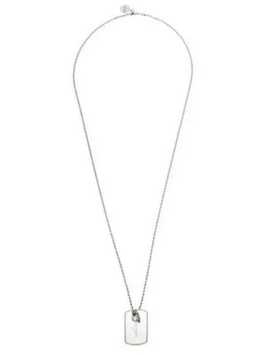 Identity Plate Necklace Silver - ALEXANDER MCQUEEN - BALAAN 2