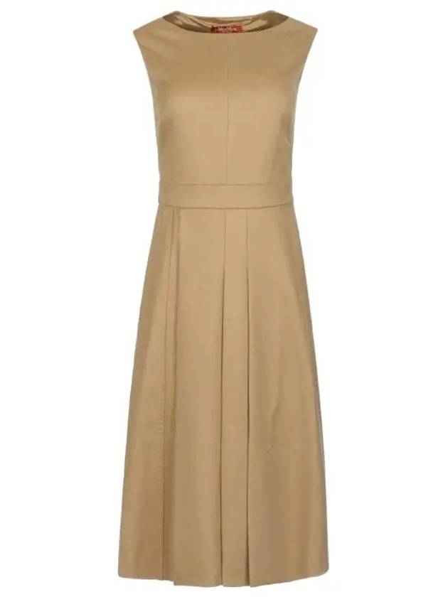 Cosmo Virgin Wool Dress One Piece Camel 62260623 - MAX MARA - BALAAN 6