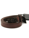 Women's Logo Buckle Leather Belt Brown - DSQUARED2 - BALAAN 5