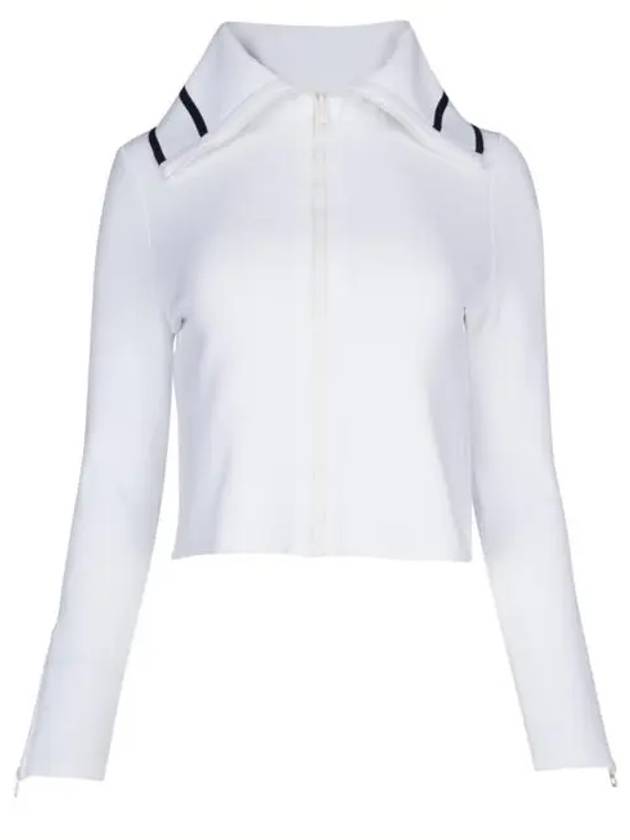 Dioriviera Stand Collar Technical Mesh Cropped Zip Up Jacket White - DIOR - BALAAN 2