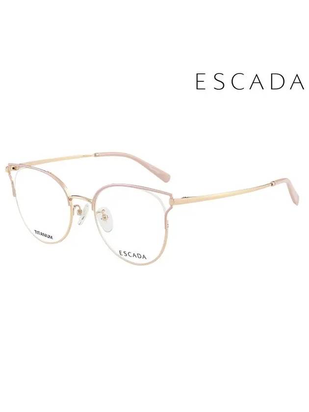 Glasses Frame VES B33F 0300 Round Titanium Men Women - ESCADA - BALAAN 2