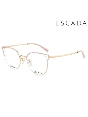 Glasses Frame VES B33F 0300 Round Titanium Men Women - ESCADA - BALAAN 1