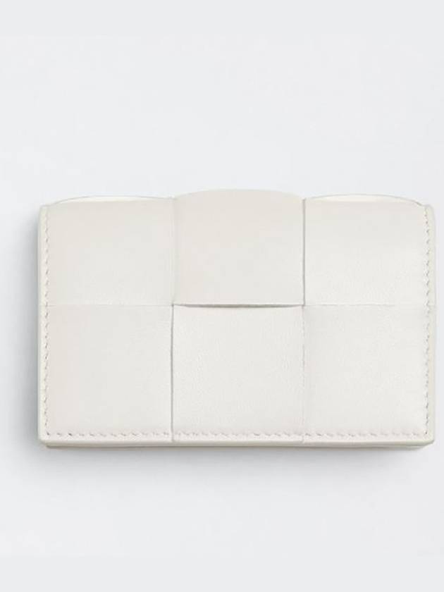 Maxi Intrecciato Business Card Wallet Chalk - BOTTEGA VENETA - BALAAN 2