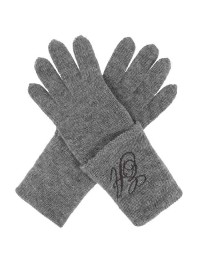 cashmere logo gloves - SAINT LAURENT - BALAAN 6