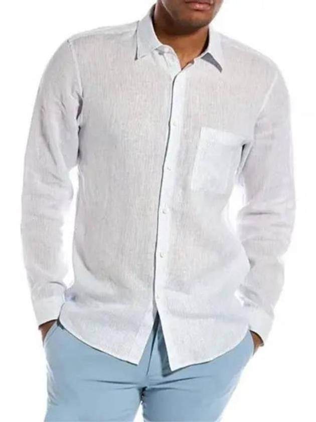 Olympic Multi-Summer Linen Long Sleeve Shirt White - THEORY - BALAAN 2