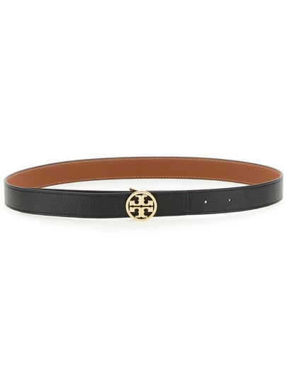 1 Miller Reversible Leather Belt Black Classic Cuoio - TORY BURCH - BALAAN 2