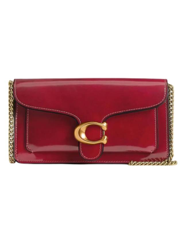 Tabby Chain Clutch Bag Red - COACH - BALAAN 1