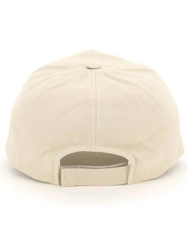 Tyron Embroidered Logo Ball Cap Ecru - ISABEL MARANT - BALAAN 3