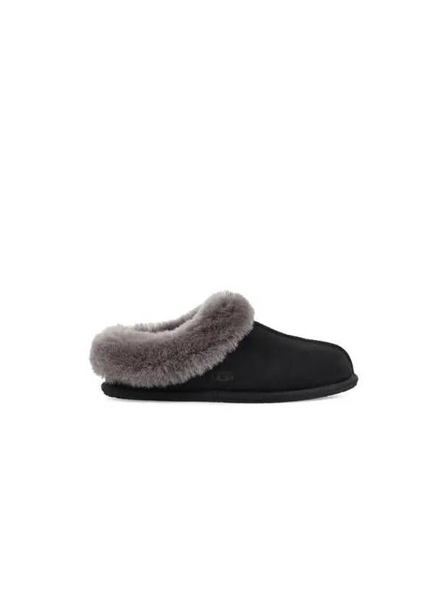 WOMEN fur lining slip on slippers Morane natural black - UGG - BALAAN 1