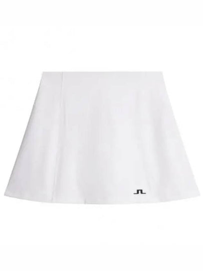 Kayla Logo Print Skirt White - J.LINDEBERG - BALAAN 2