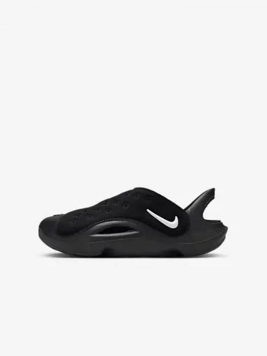 Aqua Swoosh Little Kids Sandals Black Anthracite White FN0876 002 699458 - NIKE - BALAAN 1