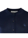 Bold Fox Head Patch Regular Cardigan Navy - MAISON KITSUNE - BALAAN 6