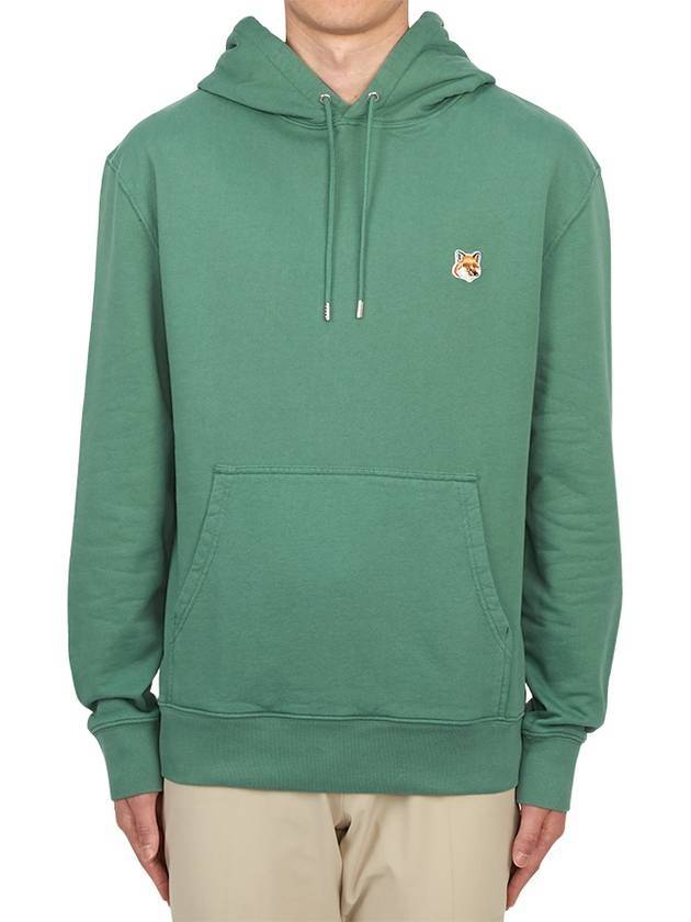 Fox Head Patch Regular Hoodie Teal Grey - MAISON KITSUNE - BALAAN 1