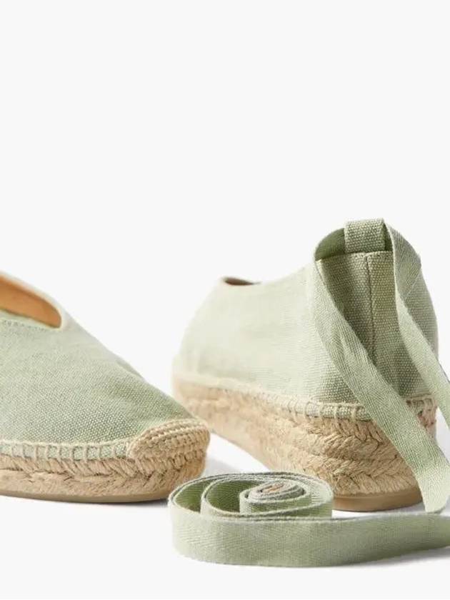 Castaner Gea 20 Canvas Jute Espadrille Loafer Green - CASTANER - BALAAN 4