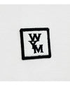 W233TS07701W WYM Patch Black Back Logo Cotton Round Short Sleeve TShirt White Men's TShirt TR - WOOYOUNGMI - BALAAN 5