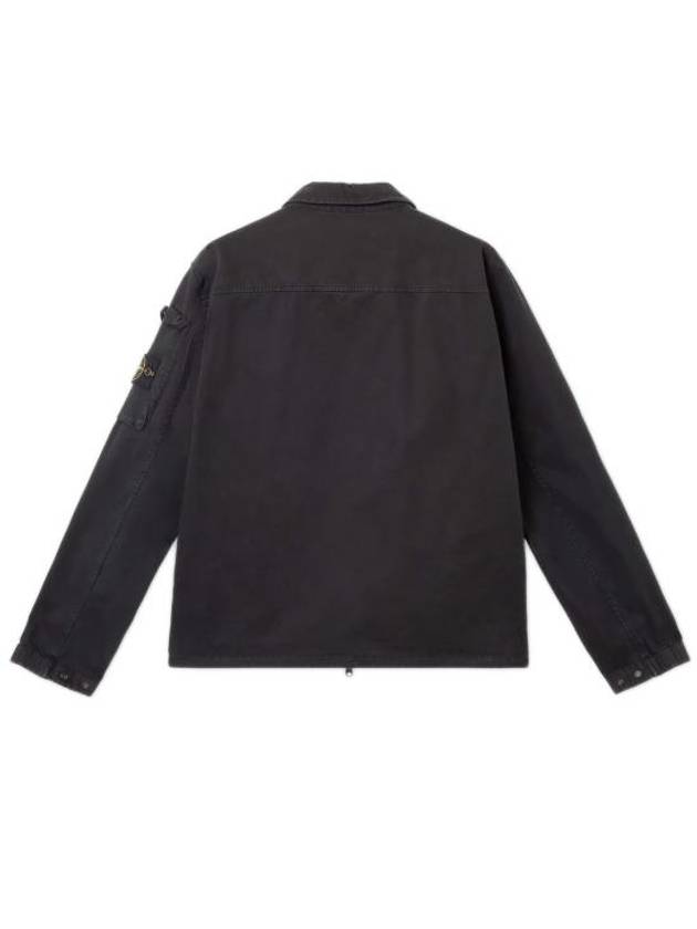 Logo Zip-Up Jacket Black - STONE ISLAND - BALAAN 9