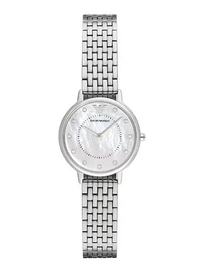 Women’s Kappa Mother Of Pearl DialMetal Watch Silver - EMPORIO ARMANI - BALAAN 2