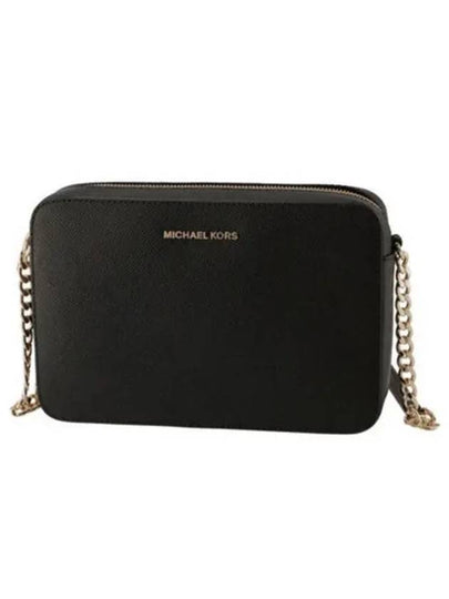 Jet Set Large Saffiano Cross Bag Black - MICHAEL KORS - BALAAN 2