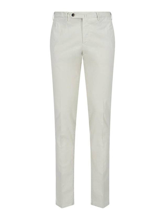 Casual Cotton Straight Pants White - PT TORINO - BALAAN 1