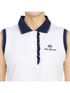 Golf Wear Sleeveless T-Shirt HHW 2A AP53 WHITE - HORN GARMENT - BALAAN 6