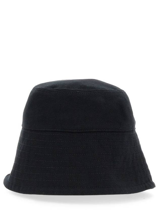 Logo Print Cotton Bucket Hat Black - PATOU - BALAAN 3