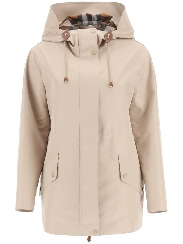 Women's Lightweight Hooded Jacket Soft Fawn - BURBERRY - BALAAN 1