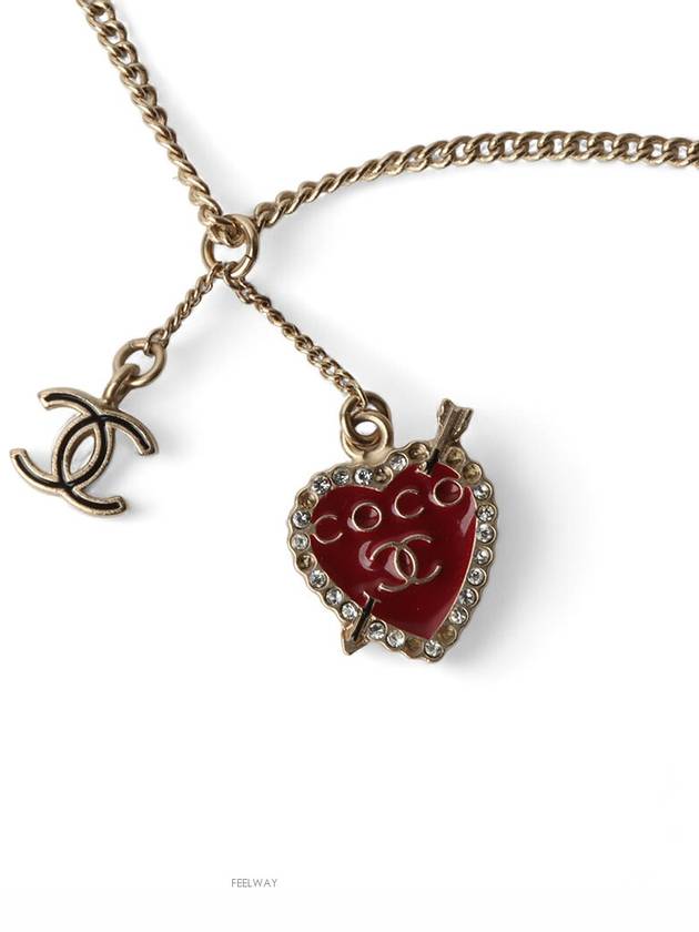 CC logo heart pendant gold bracelet 32053 - CHANEL - BALAAN 2