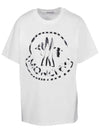 Logo Print Cotton Jersey Short Sleeve T-Shirt Off White - MONCLER - BALAAN 2