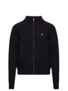 Embroidery Logo Zipper Cardigan Black - VIVIENNE WESTWOOD - BALAAN 2