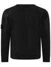 Kids Garment Dyed Logo Wappen Patch Sweatshirt Black - STONE ISLAND - BALAAN 4