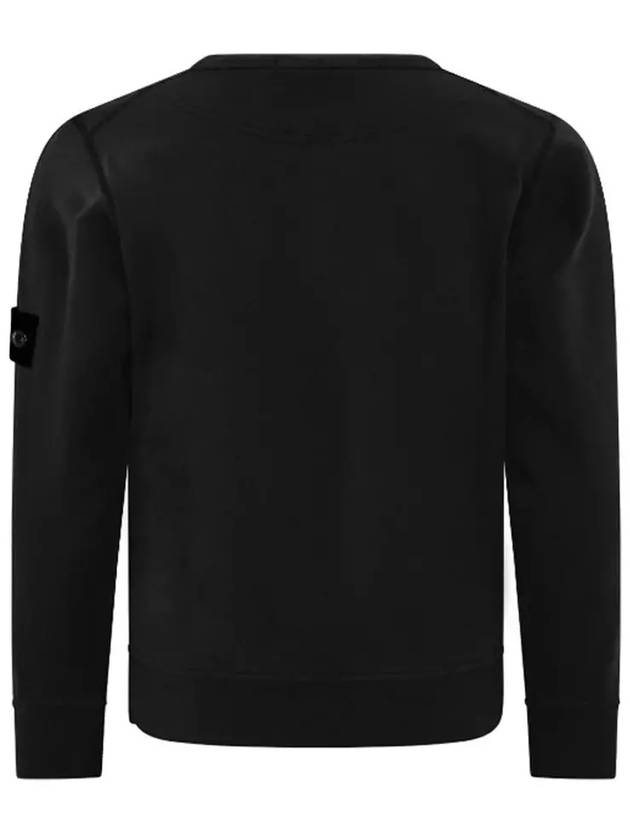 Kids Garment Dyed Logo Wappen Patch Sweatshirt Black - STONE ISLAND - BALAAN 4