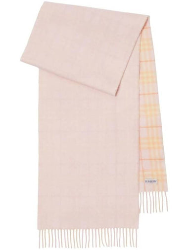 Logo Patch Reversible Cashmere Scarf 8083276 - BURBERRY - BALAAN 1