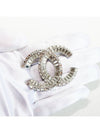 CC Strass Crystal Brooch Silver - CHANEL - BALAAN 11