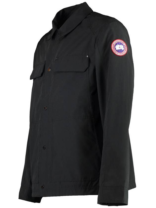 Burnaby Single Breasted Jacket Black - CANADA GOOSE - BALAAN 4