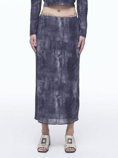 Denim Mesh Long SK BK - DILETTANTISME - BALAAN 1