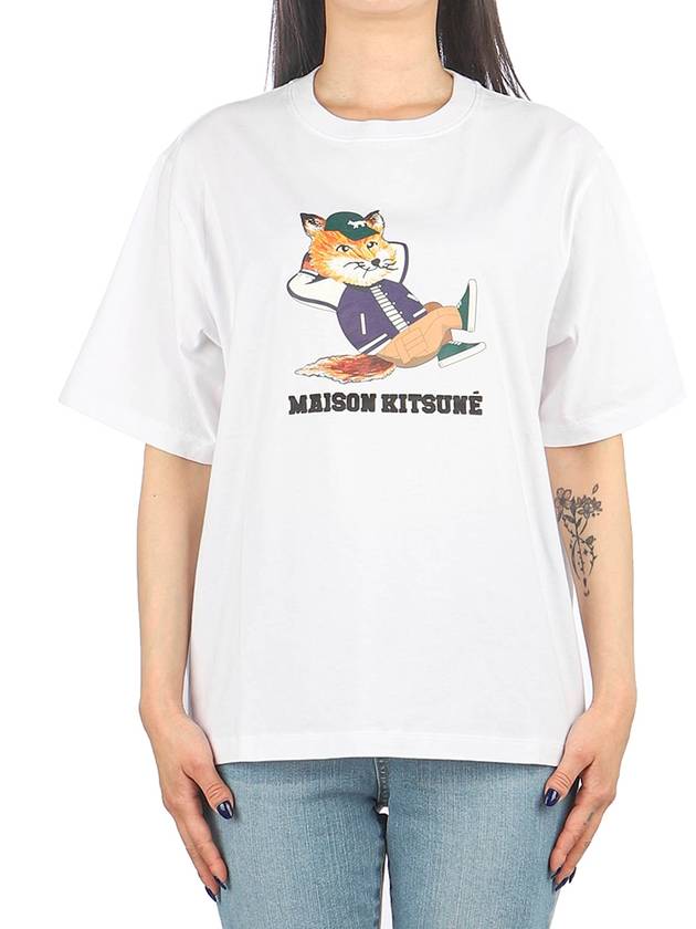 Dressed Fox Easy Short Sleeve T-Shirt White - MAISON KITSUNE - BALAAN 2