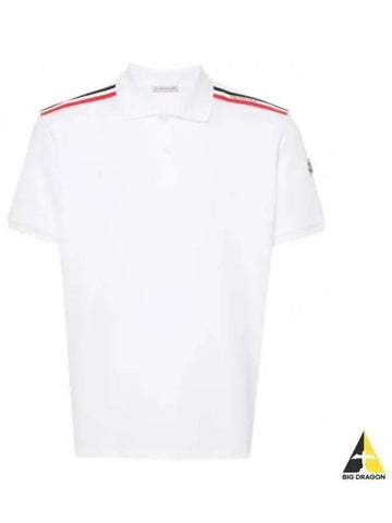 24 8A00020 89A16 002 Logo Patch Polo Shirt - MONCLER - BALAAN 1