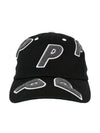 Chenille Multi P 6 Panel Cap Black P21H164 - PALACE - BALAAN 2