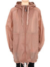 Women's AIRELLE Hooded Long Jacket Rose Pink 1A00074 68953 23V - MONCLER - BALAAN 1