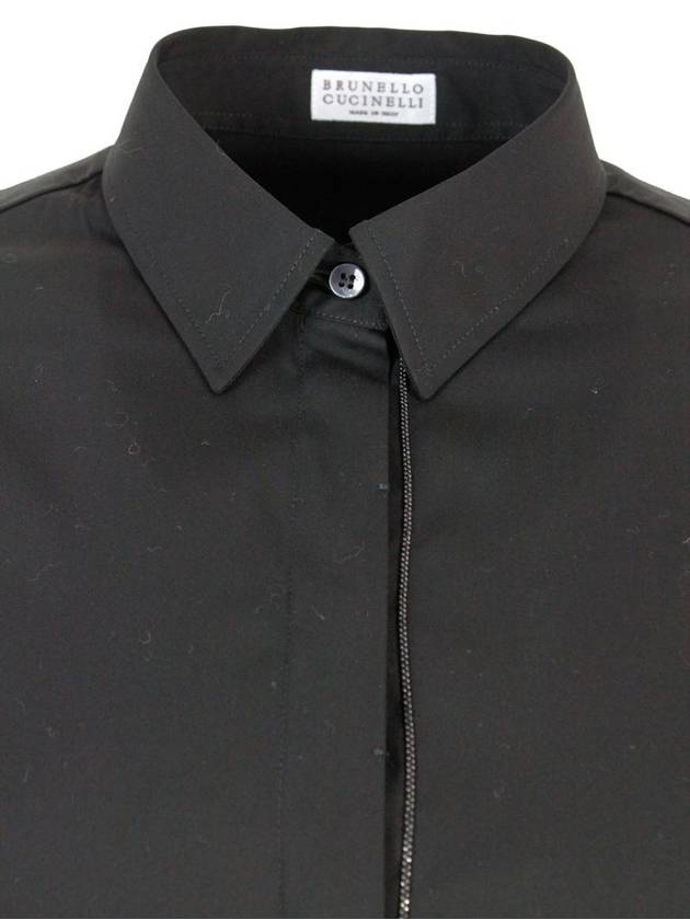 Shirt M0091MA206C101 BLACK - BRUNELLO CUCINELLI - BALAAN 5