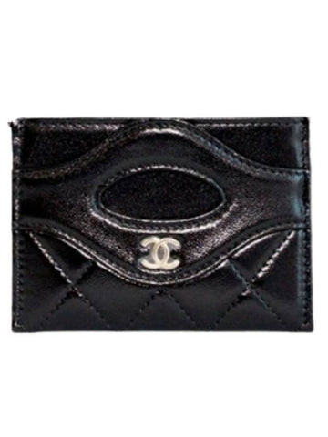 31 Gold Logo Lambskin Card Wallet Black - CHANEL - BALAAN 1