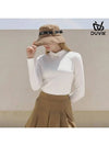 spandex ribbed Y-collar long sleeve t-shirt DD3WTS151BK - DUVIK - BALAAN 3