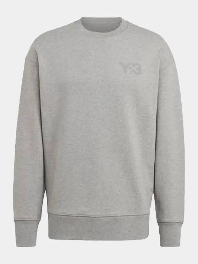 Classic Chest Logo Cotton Sweatshirt Grey - Y-3 - BALAAN 2