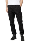 Stretch Cotton Tela Paracadute Cargo Straight Pants Dark Green - STONE ISLAND - BALAAN 9